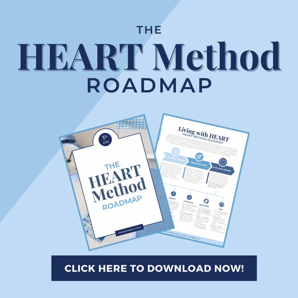The Heart Method Roadmap - Time Management with HEART