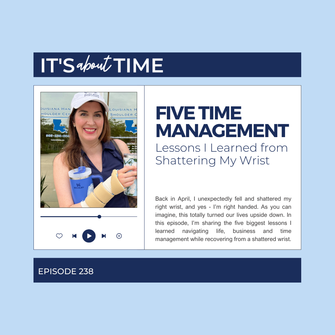 What Shattering My Wrist Taught Me about Time Management and Clear Priorities